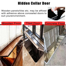WAHHWF Invisible Flush Mount Floor Hatch, Customizable Recessed Basement Door for Discreet Cellar/Crawl Space Access for Home Renovation(50x30 inch)