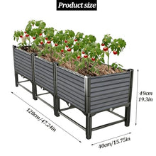 Dalumian Raised Garden Bed, Large Elevated Planter Box, Planter Box, Standing Narrow Plant Stand, Suitable for Veggies, Herbs, Flowers & Entryway Decor(120 * 40 * 49cm)