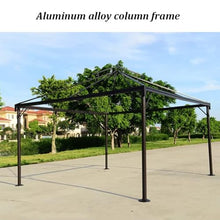 Dexinhdh Outdoor Double Roof Canopy, Pop Up Gazebo Outdoor Shelter, Patio Metal Roof Sun Shade Tent, Widened Chassis, Bevel Reinforcement, for Garden, Porch(Red)