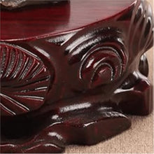 QUANGJN Pcs Plants Saucers Base Solid Wood Ornaments Handicraft Oval Flower Potted Buddha Statue Bracket Plant Pot Saucers,