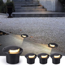 SDdPulse 4PCS Outdoor Buried Lights - Ground LED Landscape Lights LED Underground Light IP66 Waterproof In-Ground Lights Garden Buried Light Patio Garden Corner Lawn Sp,Warm White-9W