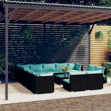 LPERTGFHU 14 Piece Patio Lounge Set, Modular PE Rattan Garden Furniture