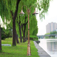 Lights Outdoor 2-Light Victorian Street Light Outdoor Vintage Lantern Down Lamp European Retro Villa Landscape Exterior High Pole Post Lighting IP54 Waterproof Lawn Garden Bollard Lamp Stadium
