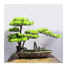 YXIANG56Q Fake Plants Artificial Bonsai Tree Potted Plant Ornament Bonsai Simulation Bonsai Green Plant Fake Plant Decoration Bonsai Tree(B)