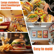 VYUJHNBG 4/5/6-Inch Stainless Steel Burger Press - Commercial Patty Maker for Perfectly Formed Hamburgers - Heavy-Duty Hamburger Smasher for Grill & BBQ