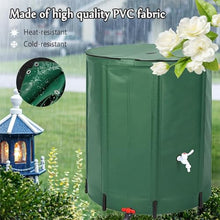GPDJHRTI Rainwater Barrels, Foldable for Storage, Top Cover with Filter Mesh, Tough Fabric(Black,1000L)