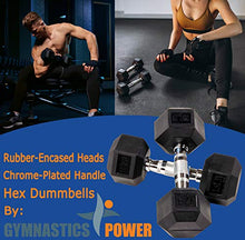 Gymnastics Power Hex Dumbbells Free Weights Set with Rack 190 LB