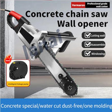 Electric Concrete Chain Saw,Wet Water Supply Dust Removal,Handheld Brushless Chainsaw,Concrete Cutting Chain Saw,Electric Diamond Chain Wall Cutter,for Slotted Rebar,Marble,Bricks 48cm