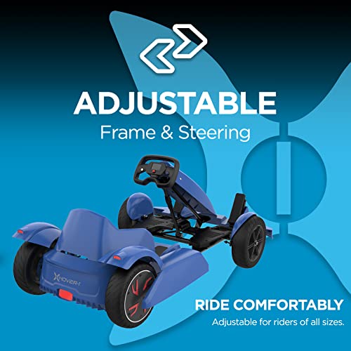 Hover-1 Formula Electric Go Kart 15MPH 15 Mile Range Blue