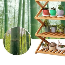 Bamboo Flower Stand Modern Rustic Plant Trellis Anticorrosive And Moisture-proof Flowerpot Stand Easy To Install Balcony Planter Multifunctional Plant Ladder Frame Simple Display Rack For Patio