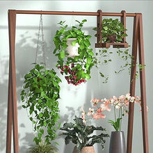 Modern Rustic Flower Rack Multi-specification Flowerpot Stand Anti-corrosion And Moisture Resistant Plant Display Rack Hangable Flower Pot Ladder Frame Wooden Plant Trellis For Patio Balcony