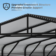 Heavy Duty Carport 20'x30' for RV Boat Tractor, Galvanized Steel Frame with Triangle Reinforcement for Snowy Windy Areas Metal Car Canopy Kit, with 6 Anchor Kits, Waterproof Rustproof Outdoor Shelter