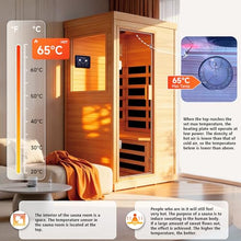 OUTEXER Far Infrared Sauna Home Sauna Spa Room Canadian Hemlock Wood 1200W