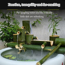 GenSDH Bamboo Fountain Kit, Feng Shui Zen Water Feature, Garden Landscape Decoration, Flowing Water Ornament, for Fish Tank, Stone Trough, Pond, Bird Bath, Backyard,2(30cm/11.8in)