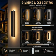 ZEOMLON 2 Pack 70in Outdoor Wall Light, 4.33in Wide LED Exterior Sconce