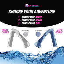 Global Pool Products Bad Axe X7 Slide Blue Quartz Right