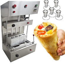 TXMACHINE 4 cone maker machine commercial pizza cone machine Handheld Pizza Making Machines for pizza shop with pizza oven,Display Cabinet (spiral cone machine, 110V/60HZ)