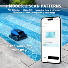 Dolphin Nautilus EON 100 Cordless Robotic Pool Cleaner Ideal for Pools up to 50 FT – Wi-Fi Connected, Wall & Waterline Scrubbing, Top-Load Filter, Smart Navigation