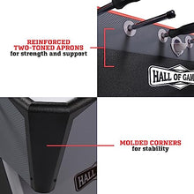 Hall of Games 56” Arcade Foosball Gaming Table Competition Size Black/Grey