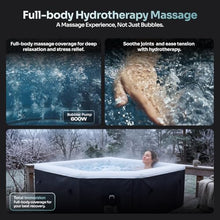 EZLIFE 4-5 Person Four Season Cut Corner Foam Hot Tub, 80 Bubble Jets