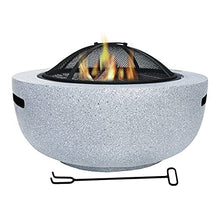 Fire Pit Outdoor fire Pit, Villa Courtyard Imitation Marble Garden fire Pit, Garden Wood fire Pit