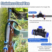 360 Bendable Drip Irrigation Kit with Flexible Hose, Flower Bed Watering System for Roof/Site Fence, Automatic Lawn Sprinkler for Yard Large Area