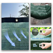Dark Green Shade Cloth 50x50ft - 90% UV BlockSun Shade Net for Outdoor Patio Garden Pergola Canopy Heavy Duty Replacement Cover Versatile Sun Protection