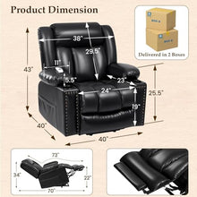 UOPYNE Oversized Power Lift Recliner Chair for Elderly with Massage