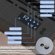 UYCVT Water Vapor Fireplace with Adjustable Colors, Touch and Remote Control for Home Ambiance - Perfect for Cozy Living Spaces-120cm/47.24in