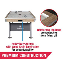 MD Sports 7' Hinsdale Air Powered Hockey Table with Pusher and Puck Set White/Gray