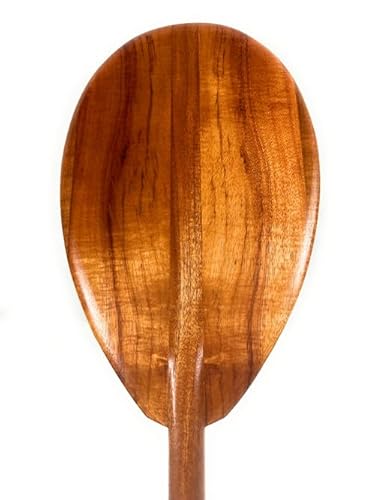 Tikimaster Blonde Curls Koa Outrigger Paddle 60 Inch Steersman