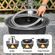 Large Portable Charcoal Grill, Camping Rocket Stove