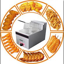 10L Stainless Steel Gas Fryer Adjustable Firepower And Temperature Control With Frying Basket And Lid For Fries Donuts Fish,Red(Lpg)