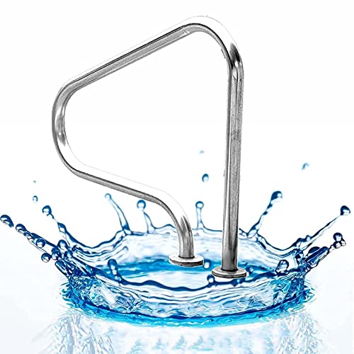 304 Stainless Steel Pools Handrails, Pool Safety Hand Rail with Quick Mount Base and Complete Accessories, Support Up to 250lb, Easy to Install (Color : 1.0MM, Size : B) (1.0MM D)