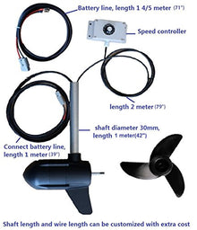 Caroute SO300 24V 160LB Electric Boat Trolling Motor Black