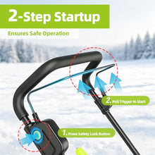 LURECAQING 40V Cordless Electric Snow Blower — 3500W Brushless Motor, 20" Clearing Path, 25ft Throw Distance, Battery Powered Snow Shovel for Driveway Sidewalk Patio Garden 2Batteries