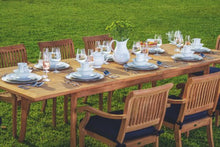 WholesaleTeak 9 Pc Luxurious Grade-A Teak Dining Set Brown