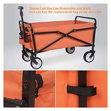 YGwnjqr Garden Carts, Utility Cart with 5 Inch Wheels, Hand Trolley, Hand Cart, Garden Cart,Orange