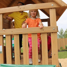 KidKraft Windale Fort Swing Set Brown
