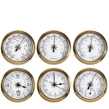 LLHBBSHYYDM Traditional Barometer, Traditional Weather Station for Home Wall, Fishing Vessel, Infants Room, Office