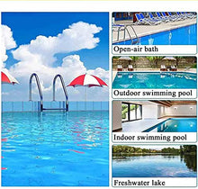 Etsuosy Pool Ladder Handrail, 304 Stainless Steel, Silver, 61 in Height, 20 in Width, Inground Swimming Pool Step Ladder