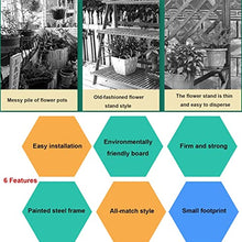 OJKJGYTF Indoor Plant Stand Outdoor Plant Stands for Patio Balcony Flower Stand Flower Display Rack Flower Pot Holders for Indoor Plants