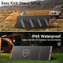 400W Portable Solar Panel for Power Station, 24% High Efficiency Lightweight ETFE Foldable Solar Panel Charger, MC4 Output, IP65 Waterproof, for Outdoor Camping, RV, Emergency Power Supply