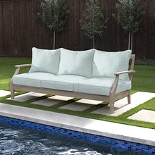 Sorra Home Griffen Outdoor/Indoor Cushion Set, 27 x 30 x 5, Blue 6 Count