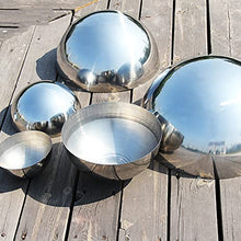 RT-OSXE Reflective Garden Gazing Balls, 2mm Thick Stainless Steel Hemisphere, 304 Seamless Hollow Polished Orb. for Home Garden Decoration, 16 Size (Color : Silver, Size : 450mm/17.7in)