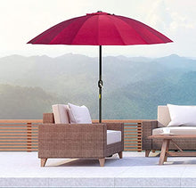 RWGOVLU 2.5M Tilting Garden Parasol Umbrella with Crank Handle & Tilt for Outdoor, Outdoor Sun Shade, UV Protective for Outdoor, Garden and Patio, 24 Ribs