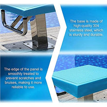 Heavy Duty Pool Diving Board, Swimming Competition Diving Equipment, 304 Stainless Steel Non-Slip Surface, 550 Lbs Weight, Indoor Outdoor Pool Diving Board,Blue