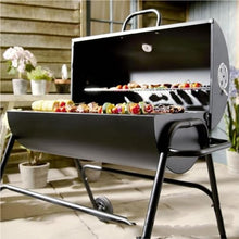 Charcoal Grills Outdoor Barbecue Courtyard Oven Barbecue Grill with Cover Oil Drum Stove Barbecue Grill Barbecue Carbon Stove