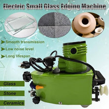Qiokoith Electric Glass Edging Machine, 800W Portable Small Glass Edger Machine, for Marble Stone Tile (Green)
