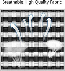 Lightweight Lightweight Zero Gravity Patio Lounger Chair Widening Folding Garden Deck Chair Reclining Home Lounge Chair Outdoor Adjustable Recliner Support 200kg (Color : Black and White Plaid)